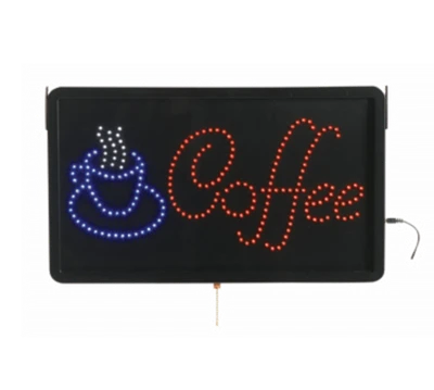 AARCO COF03L 22"W x 13"H "Coffee" (3) Display Modes LED Sign