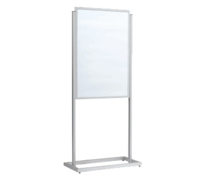 AARCO BPH1S 22.5" W x 63" H Silver Boaster Poster Holder