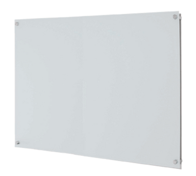 AARCO 6WGB3648NT 48" W x 36" H Glass Frameless Pure Glass Markerboard