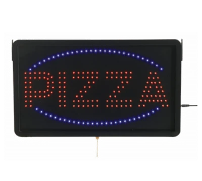 AARCO PIZ01L 22"W x 13"H "PIZZA" (3) Display Modes LED Sign