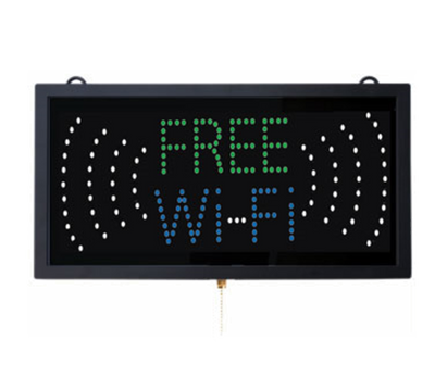 AARCO FRE11M 18.75"W x 9.75"H "FREE Wi-Fi" (3) Display Modes LED Sign