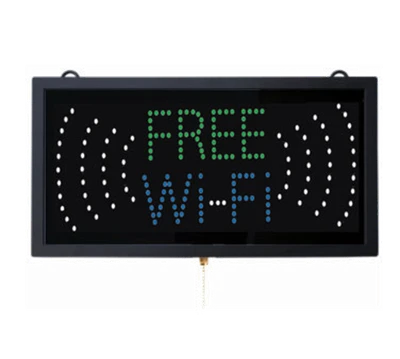 AARCO FRE11M 18.75"W x 9.75"H "FREE Wi-Fi" (3) Display Modes LED Sign