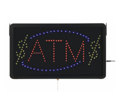 AARCO ATM10L 22"W x 13"H "ATM" (3) Display Modes LED Sign