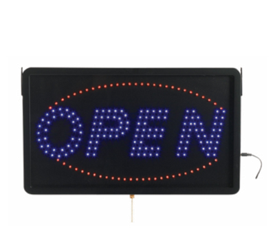 AARCO OPE02L 22"W x 13"H "OPEN" (3) Display Modes LED Sign