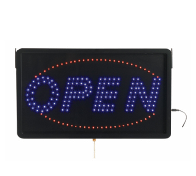 AARCO OPE02L 22"W x 13"H "OPEN" (3) Display Modes LED Sign