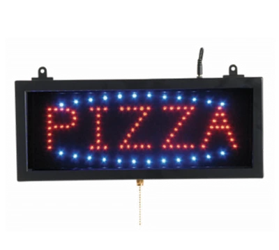 AARCO PIZ01S 16.13"W x 6.75"H "PIZZA" (3) Display Modes LED Sign