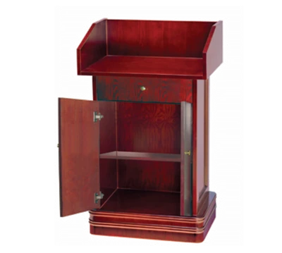 AARCO POD-2 29.13" W Hardwood Adjustable Shelf Podium