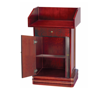 AARCO POD-2 29.13" W Hardwood Adjustable Shelf Podium