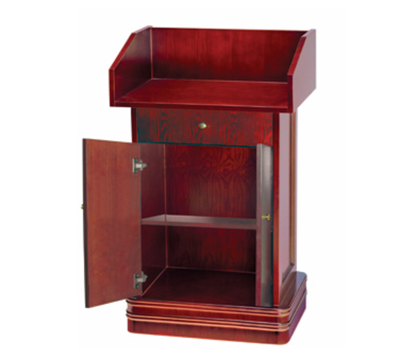 AARCO POD-2 29.13" W Hardwood Adjustable Shelf Podium