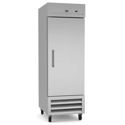 Kelvinator KCHRI27R1DRE 23 Cubic Feet Capacity Stainless Steel Reversible Door with Lock One-Section Reach-in Refrigerator - 115 Volts 300 Watts
