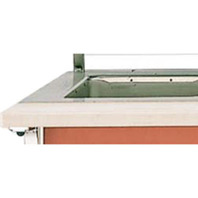 Vollrath 37562-2-O 60" W x 8" D Plastic Operator Side- Cutting Board - ADA 4-Series Signature Server with Stainless Steel Countertops