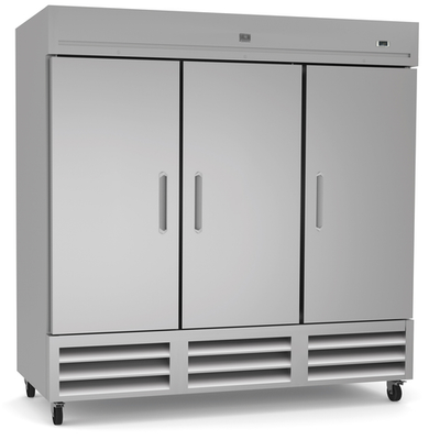 Kelvinator KCHRI81R3DF 72 Cu. Ft. Stainless Steel Three-Section Reach-in Freezer - 115 Volts