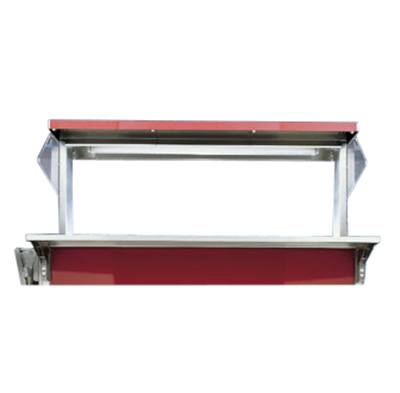 Vollrath 36423 74&quot; for 4-Series Signature Server with Stainless Steel Countertops Units, Bulbs &amp; Lamps Not Included Fluorescent Lights