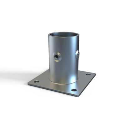 NBR Equipment LS-GP 3" H Galvanized Steel with Plate Leg Socket