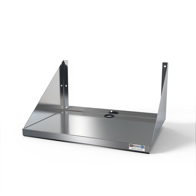 NBR Equipment MWS-2030 30" W x 20" D 18 Ga. Stainless Steel Microwave Shelf