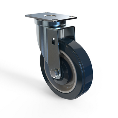 NBR Equipment 3TP-5-PU-B Polyurethane Swivel Plate Caster