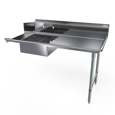 NBR Equipment SDT-60R 60" Soiled Straight Economy Dishtable