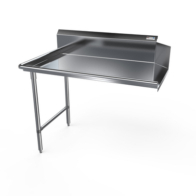 NBR Equipment CDT-48L-16 48" Clean Straight Premium Dishtable