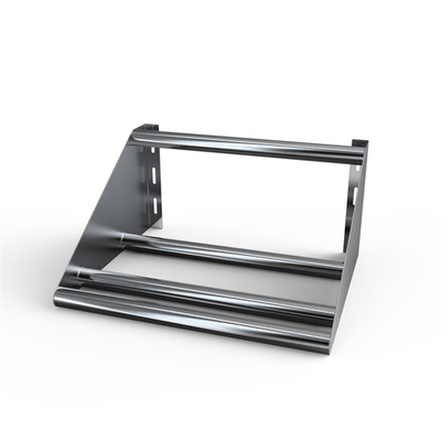 NBR Equipment TSS-63 63"W x 18"D x 11.25"H Slanted Wall Mounted Tubular Sorting Shelf