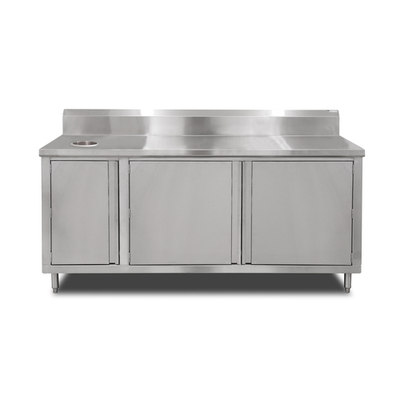 John Boos 4BU4R5-3648-L 48"W x 36"D x 40.75"H Stainless Steel Beverage Unit