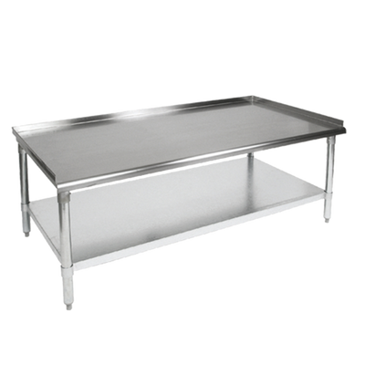 John Boos GS6-3015SSK 15" W x 30" D x 24" H Stainless Steel 16 Gauge Open Base Equipment Stand