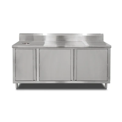 John Boos 4BU4R5-3660-R 60"W x 36"D x 40.75"H Stainless Steel Beverage Unit