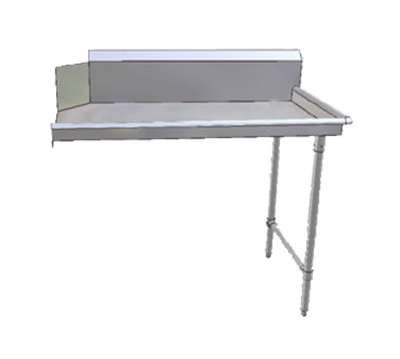 John Boos JDTC-20-48R 48" W 16 Ga. Stainless Steel Straight Clean Dishtable