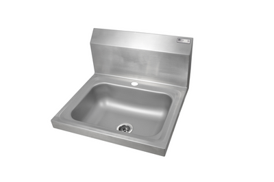 John Boos PBHS-W-1410-1DM 17" W x 17" D x 13.3" H Stainless Steel Wall Mounted Pro-Bowl Hand Sink