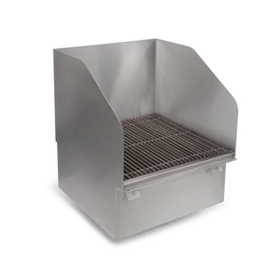 John Boos PBMS-FMSG-SSLR 21.88" W x 23.88"D x 30.25" H Stainless Steel Flush Floor Mount Mop Sink