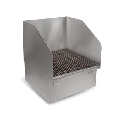 John Boos PBMS-FMSG-SSLR 21.88" W x 23.88"D x 30.25" H Stainless Steel Flush Floor Mount Mop Sink