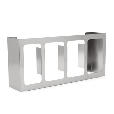 John Boos DS-4 4 Box Capacity Stainless Steel Disposable Glove Dispenser