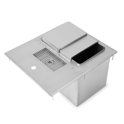 John Boos PB-DIIBWS1821 18" W x 21" D x 13" H Stainless Steel Drop In Ice and Water Unit