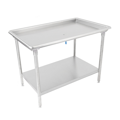 John Boos DST6-3037SSW 36.88" W x 30.38" D 16 Ga. Stainless Steel Undershelf Welded Sorting Table