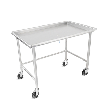 John Boos DST6-3073SBW-C 72.88" W x 30.38" D 16 Ga. Stainless Steel Bracing Welded Sorting Table with Casters