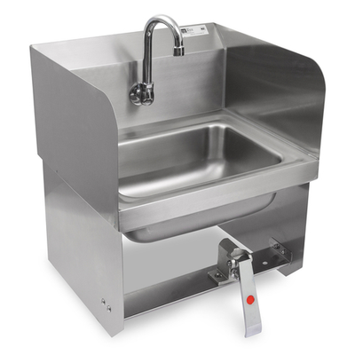 John Boos PBHS-W-1410-KV1MB-SS " W x " D x " H Stainless Steel Wall Mounted Pro-Bowl Hand Sink