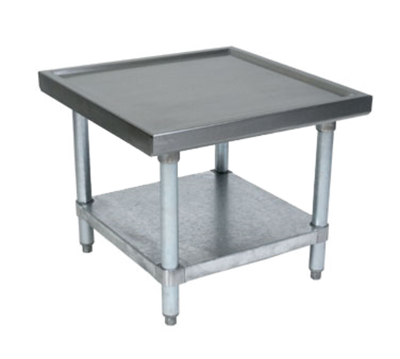 John Boos MS4-3036GSK 36&quot; W x 30&quot; D x 20.25&quot; H Stainless Steel Top and Galvanized Base Heavy Duty Machine Stand