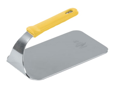 Vollrath 50665 1.6 Lbs. Yellow Silicone Handle Stainless Steel Flat Surface Steak Weight