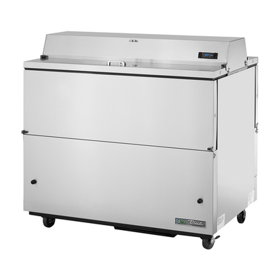 True TMC-49-S-DS-SS-HC 49" W Forced-Air Dual Mobile Milk Cooler - 115 Volts