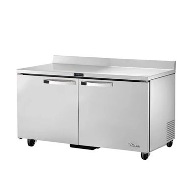 True TWT-60F-HC~SPEC3 60.38" W Stainless Steel 2 Section Doors SPEC SERIES Work Top Freezer