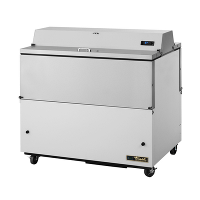 True TMC-49-DS-SS-HC 49" W Forced-Air Dual Mobile Milk Cooler - 115 Volts