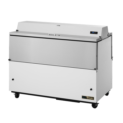 True TMC-58-DS-SS-HC 58" W Forced-Air Dual Mobile Milk Cooler - 115 Volts