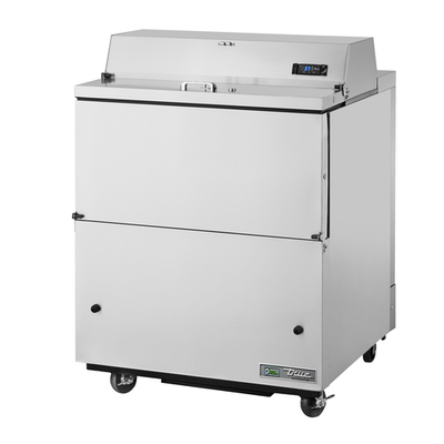 True TMC-34-S-HC 34" W Forced-Air Single Mobile Milk Cooler - 115 Volts