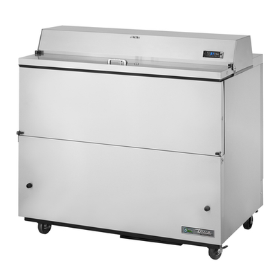 True TMC-49-S-HC 49" W Forced-Air Single Mobile Milk Cooler - 115 Volts