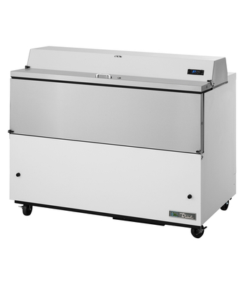 True TMC-49-SS-HC 49" W Forced-Air Single Mobile Milk Cooler - 115 Volts