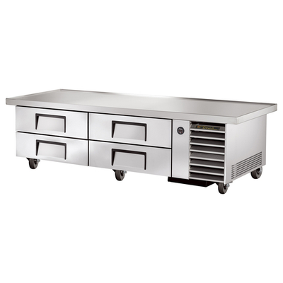 True TRCB-79-86 86.26" W 4 Drawers Refrigerated Chef Base - 115 Volts