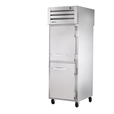 True STR1FPT-2HS-2HS-HC SPEC SERIES 27.5" W Stainless Steel 2 Half Doors with 1 Interior Kit Pass-Thru Freezer - 115 Volts