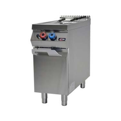 MVP Group AX-GPC-1 10.5 Gal. Stainless Steel Single Tank Natural Gas Axis Pasta Cooker - 50,000 BTU