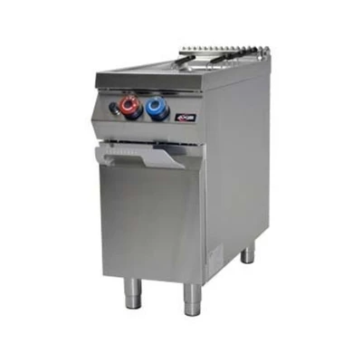 MVP Group AX-GPC-1 10.5 Gal. Stainless Steel Single Tank Natural Gas Axis Pasta Cooker - 50,000 BTU