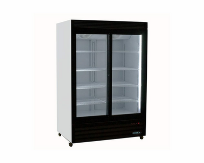 MVP Group KSM-40 33.5 Cu. Ft. White 2 Section Kool It Refrigerated Merchandiser - 110 Volts