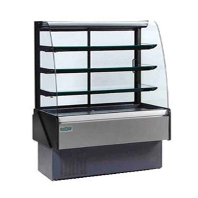 MVP Group KBD-CG-60-S 60" W Curved Glass 3 Shelves Hydra-Kool Bakery Display Case